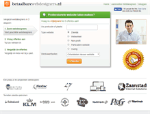Tablet Screenshot of betaalbarewebdesigners.nl